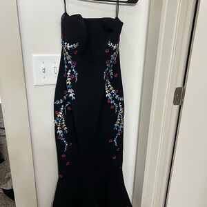 Cinq a Sept Black Strapless Dress